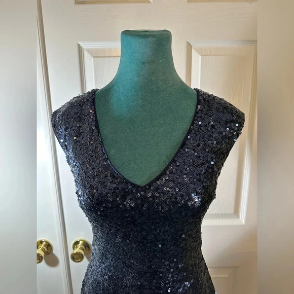 Vintage Y2K Forever 21 Blue Sequin Dress - Picture 4 of 12
